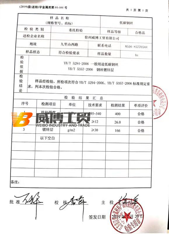 鍍鋅鐵絲